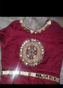 Elegant Maroon Anarkali Gown