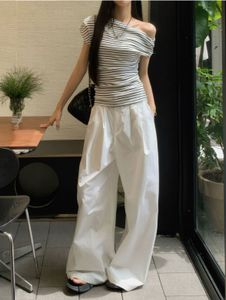 Striped One-Shoulder Top