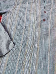 fabindia Blue Cotton Kurta