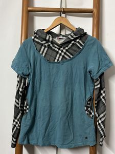 Madame Winters Check T Shirt With Hood