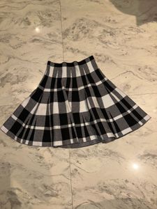 Chic Plaid Pleated Skirt