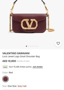 Valentino bag with Rhinestone Logo
