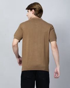 Mango Man Men's Brown Polo Shirt