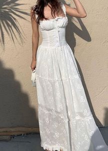 Boho White Maxi Dress