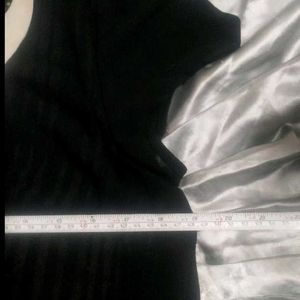 Chic Black Peter Pan Collar tunic top