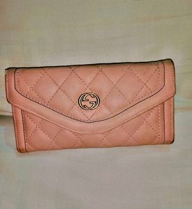 Quilted Pale Pink Wallet