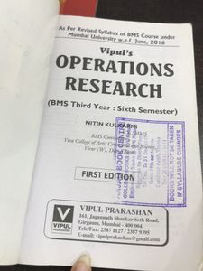TYBMS Operations Research Textbook