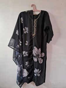 Elegant Sequined salwar with Dupatta