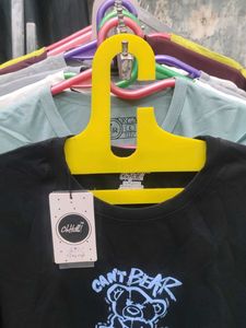 Black Graphic Print Tee