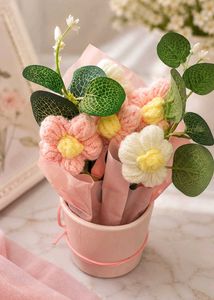 Handmade Crochet Flower Pot