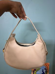 Stylish Cream Hobo Bag