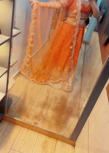 Orange Lehenga Choli Set