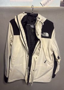 The North Face Cream &amp; Black Jacket