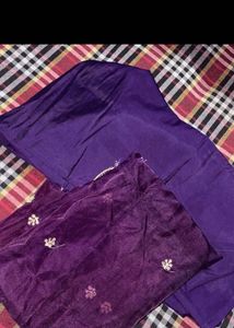 Embroidered Royal Blue Kurta