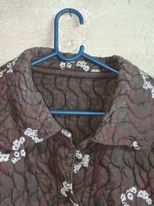 Quilted Floral Print Jacket