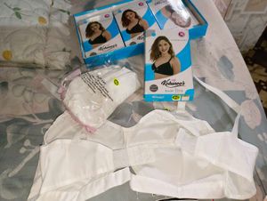 New Kohinoor White Basic Bra