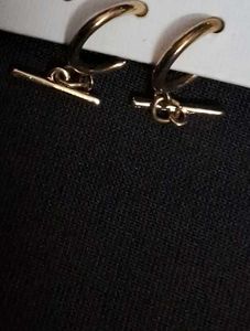 Westside Gold Tassel Hoop Earrings