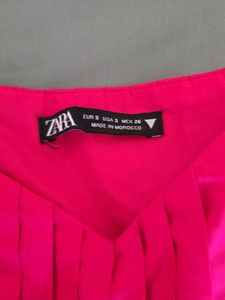 Zara Pink Puff Sleeve Dress