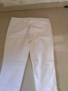 Classic White Cropped Pants