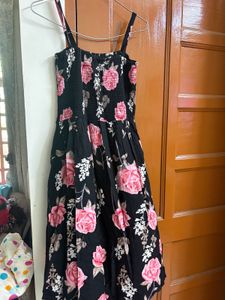 Black  Floral Co-Ord Set with Cropped Jacket