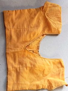 Orange Cotton Blouse