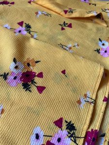H&amp;M Yellow Floral Wrap Dress