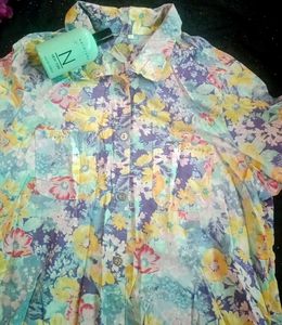 Vintage Floral Button-Down