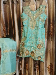 Elegant Embroidered Dress Material