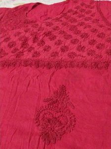 Kurta Cotton Lucknowi Work