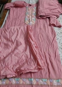 Elegant Pink Kurta Set with Dupatta
