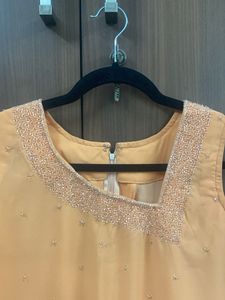 Bebo style Peach Kurta Set