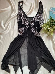 Black  Sleepwear Slip