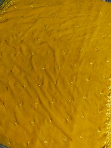 Embellished Mustard Yellow dupatta