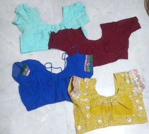 Set of 4 Sari Blouses