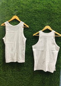 2 White inner vests (uniqlo)