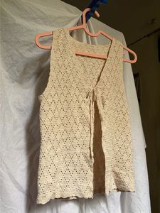 Crocheted Lace Vest