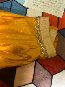 Stunning Yellow Embellished Lehenga Choli Set