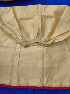 Golden Silk Lahenga and Blouse