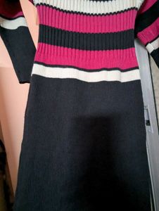 Striped Knit Maxi bodycon dress 👗💜