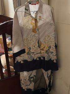 Exquisite Floral Print Kimono-Style co ord set