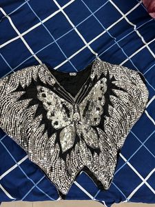 Silk Sequin Top