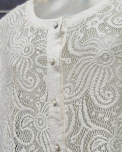 White Lace Shrug Top