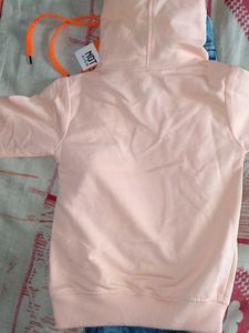 Cute Peach Hoodie with Car Graphic