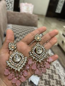 Exquisite Pink Drop Earrings