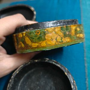 vintage kashmiri paper mache boxes