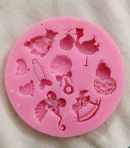 Baby Shower Silicone Mold Chocolate,Cake Resin, C