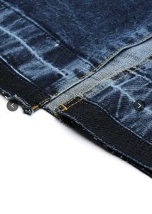 Stylish Denim Midi Skirt with High Slit