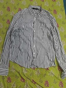 Men's Striped Button-Up Shirt