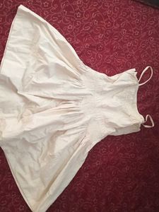 Cream Smocked Sundress