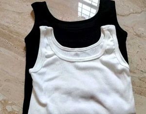 Pack of 2 Tank Tops (Black &amp; White)